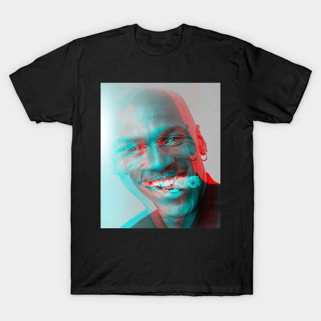 Jordan 3D Cigar T-Shirt by portraiteam